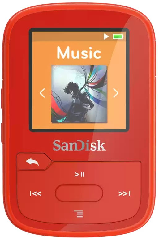 ODTWARZACZ SANDISK MP3 32GB CLIP SPORT PLUS – Czerwony