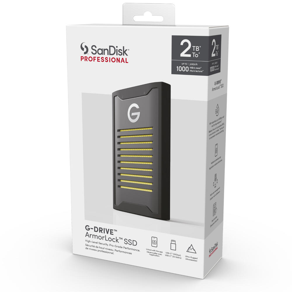 SANDISK PROFESSIONAL G-DRIVE ARMORLOCK SSD 2TB WW