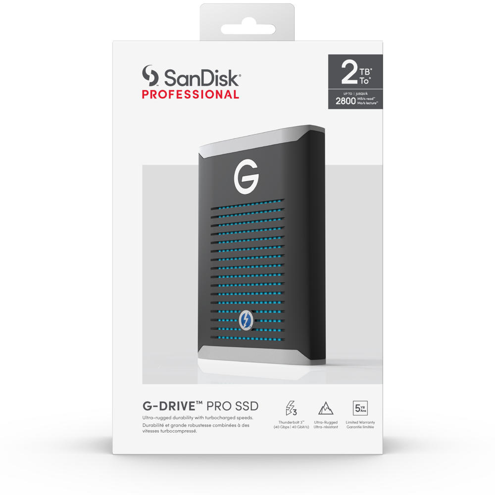 SANDISK PROFESSIONAL G-DRIVE PRO SSD 2TB WW