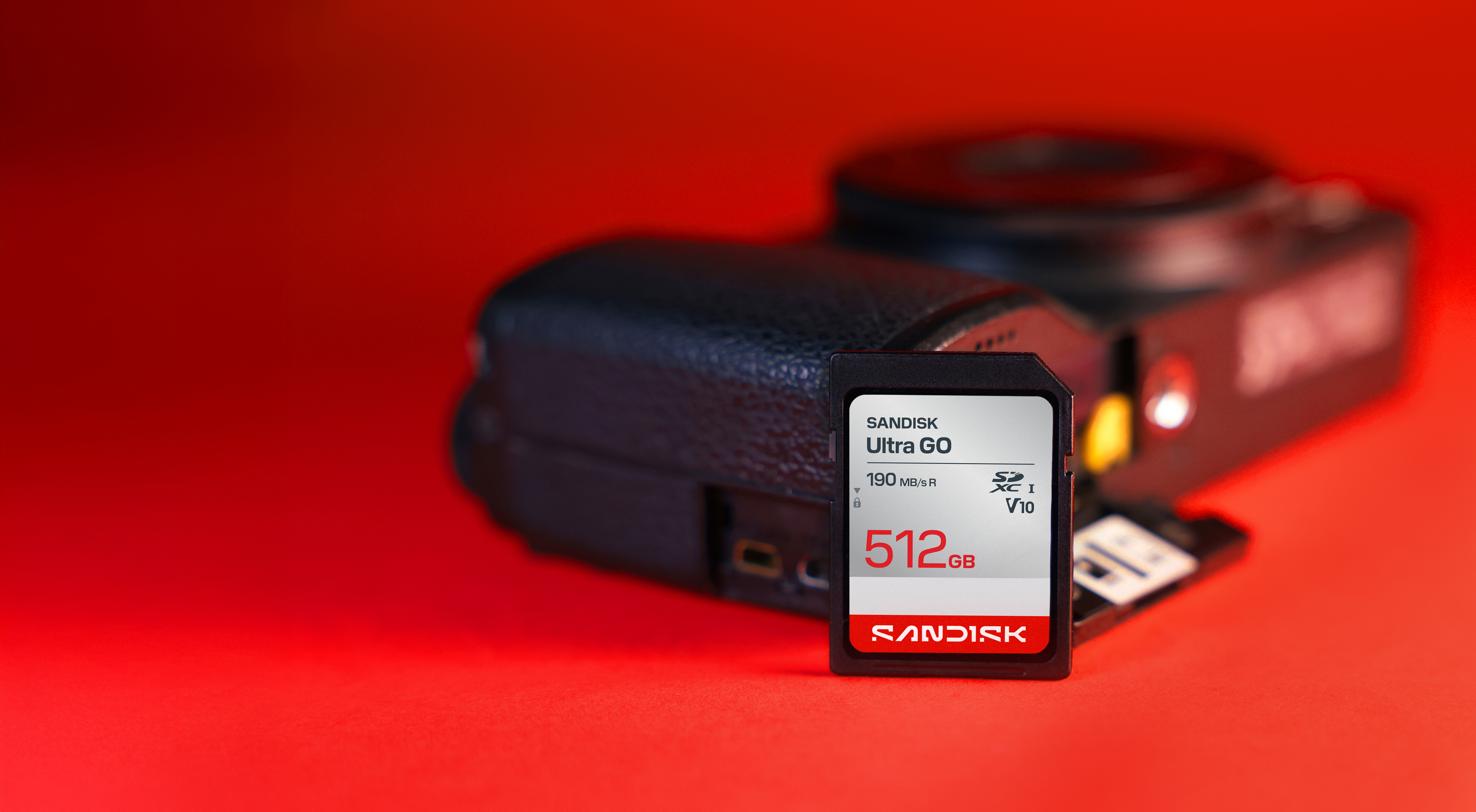SanDisk Ultra GO SDXC UHS-I 512GB 190MB/s – karta pamięci SD 4K Full HD