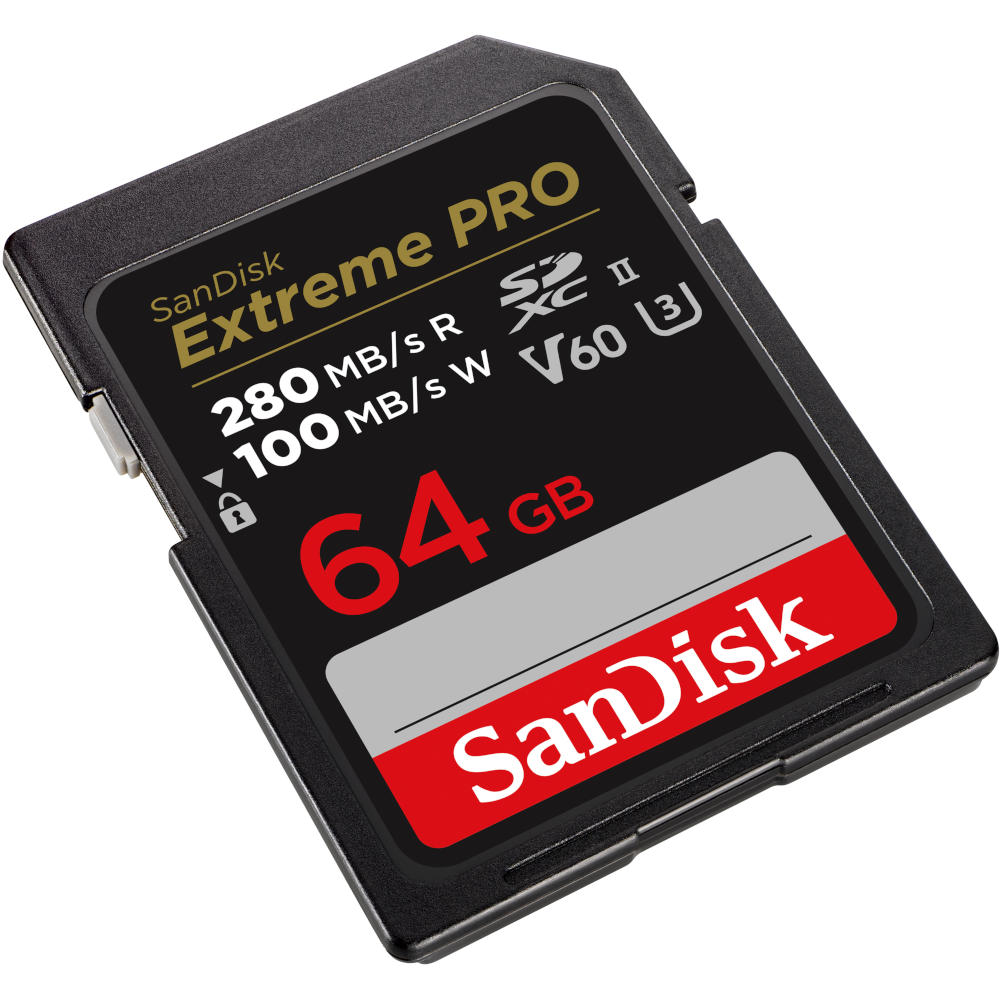 KARTA SANDISK EXTREME PRO SDXC 64GB - 280/100 MB/s V60 UHS-II