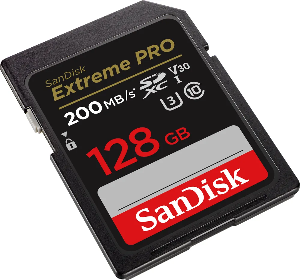KARTA SANDISK EXTREME PRO SDXC 128GB 200/90 MB/s C10 V30 UHS-I U3