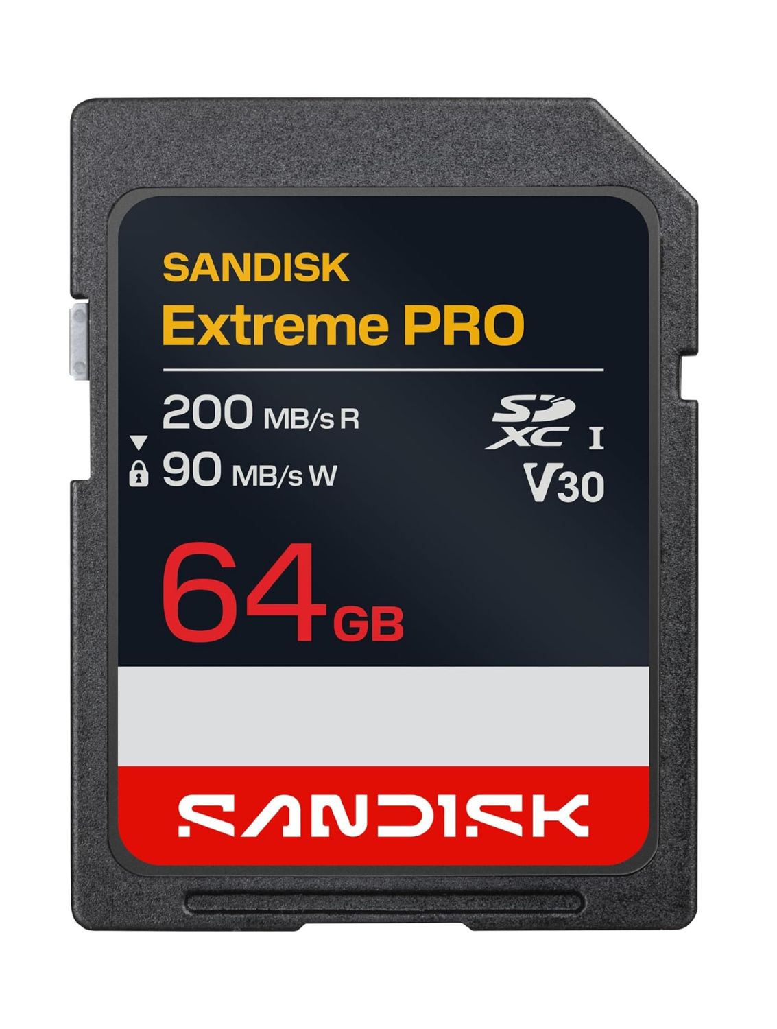 SanDisk Extreme PRO SDXC UHS-I, 64GB, 200/90MB/s, V30, U3 - karta pamięci 4K