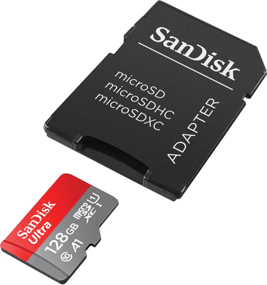 KARTA SANDISK ULTRA microSDXC 128 GB 140MB/s A1 Cl.10 UHS-I + ADAPTER