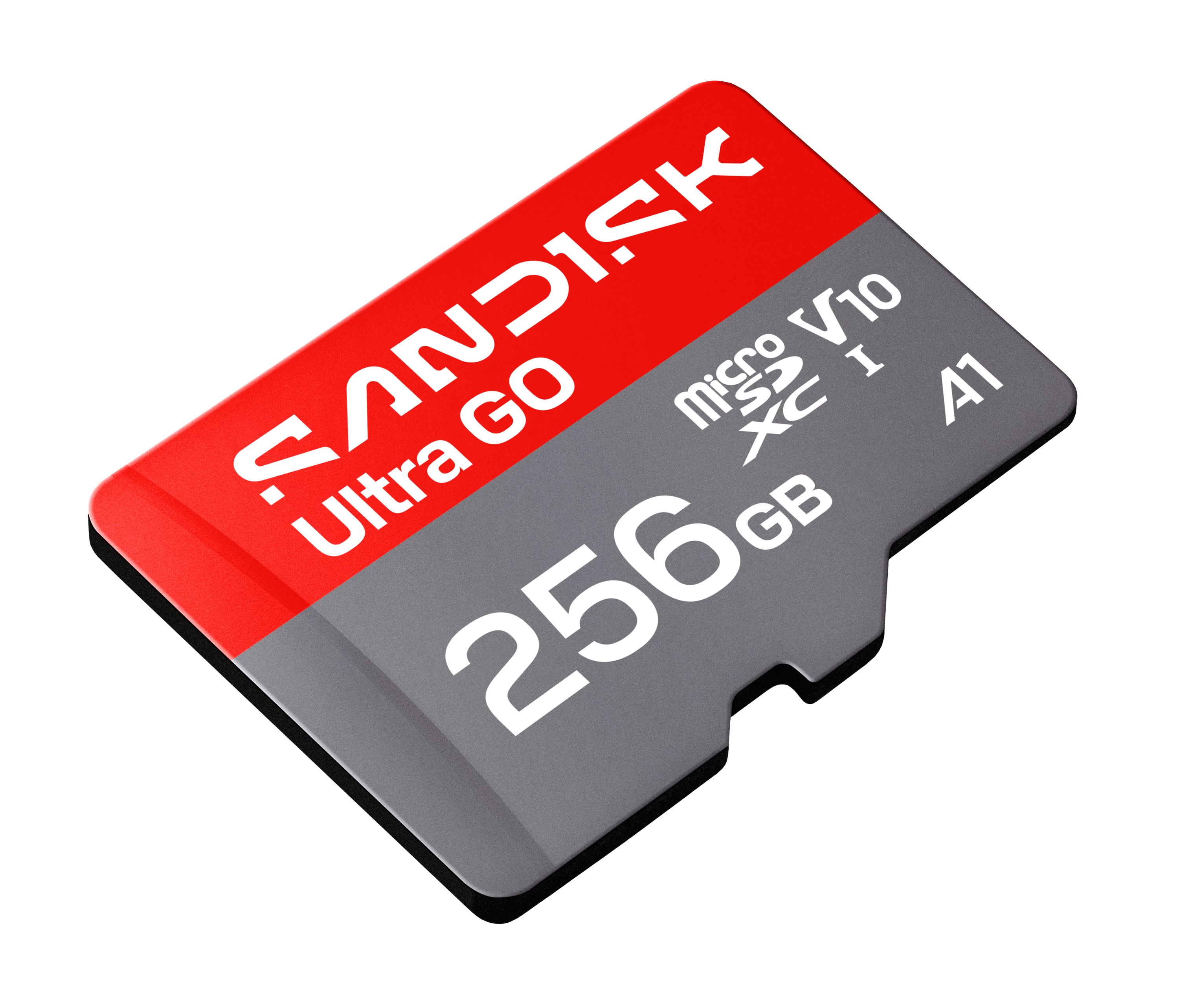 SanDisk Ultra GO microSDXC UHS-I 256GB 190MB/s A1 – szybka karta pamięci microSD