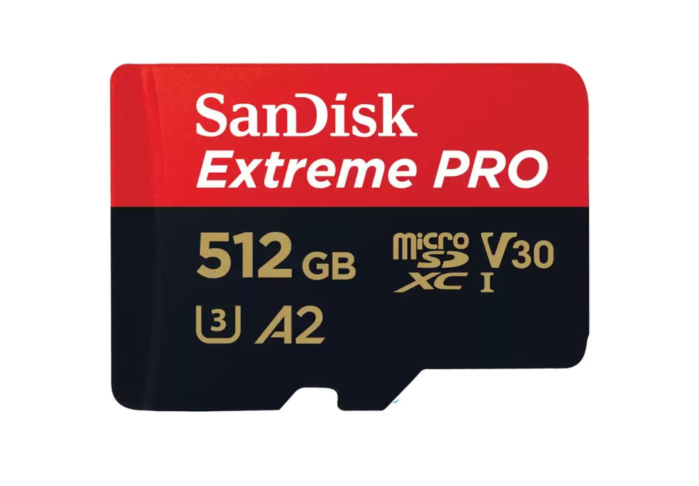 KARTA SANDISK EXTREME PRO microSDXC 512GB 200/140 MB/s A2 C10 V30 UHS-I U3