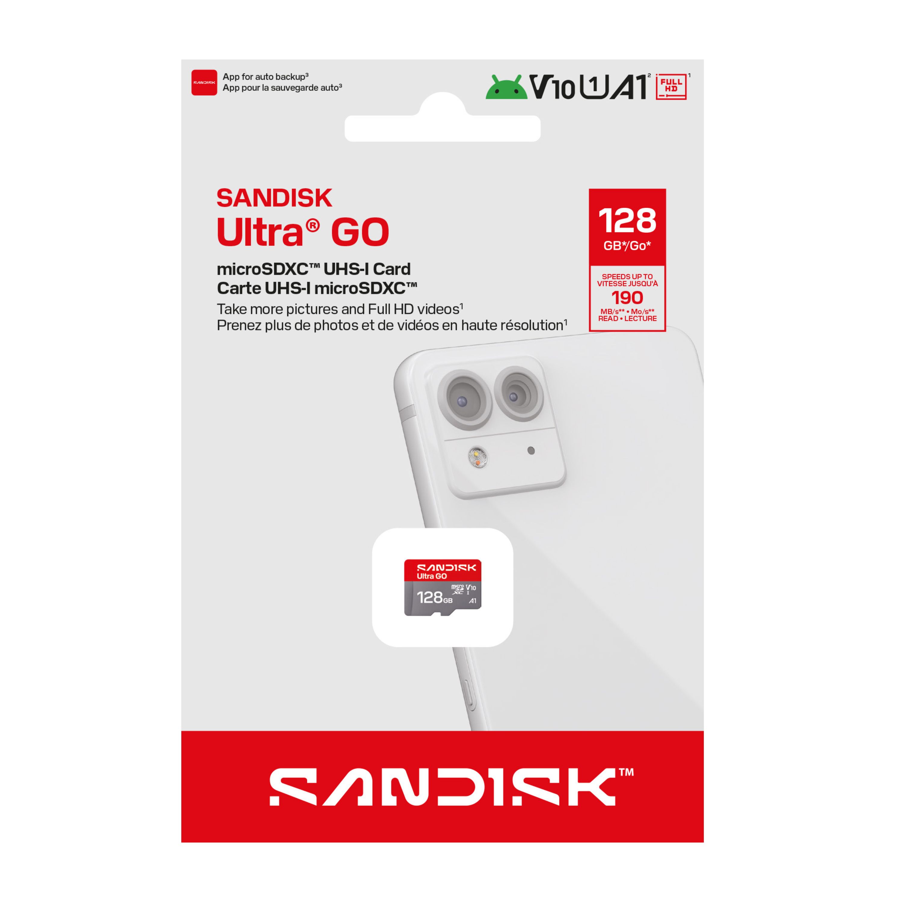 Karta pamięci SanDisk Extreme PRO microSDXC, 128GB, 250/120MB/s, UHS-I, A2, V30