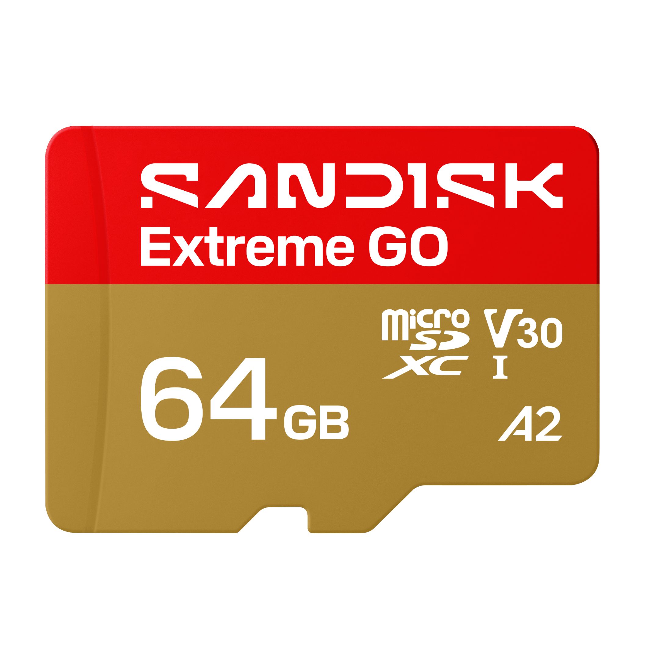 SanDisk Extreme GO microSDXC UHS-I 64GB, 170/80MB/s, A2, V30 – karta pamięci 4K