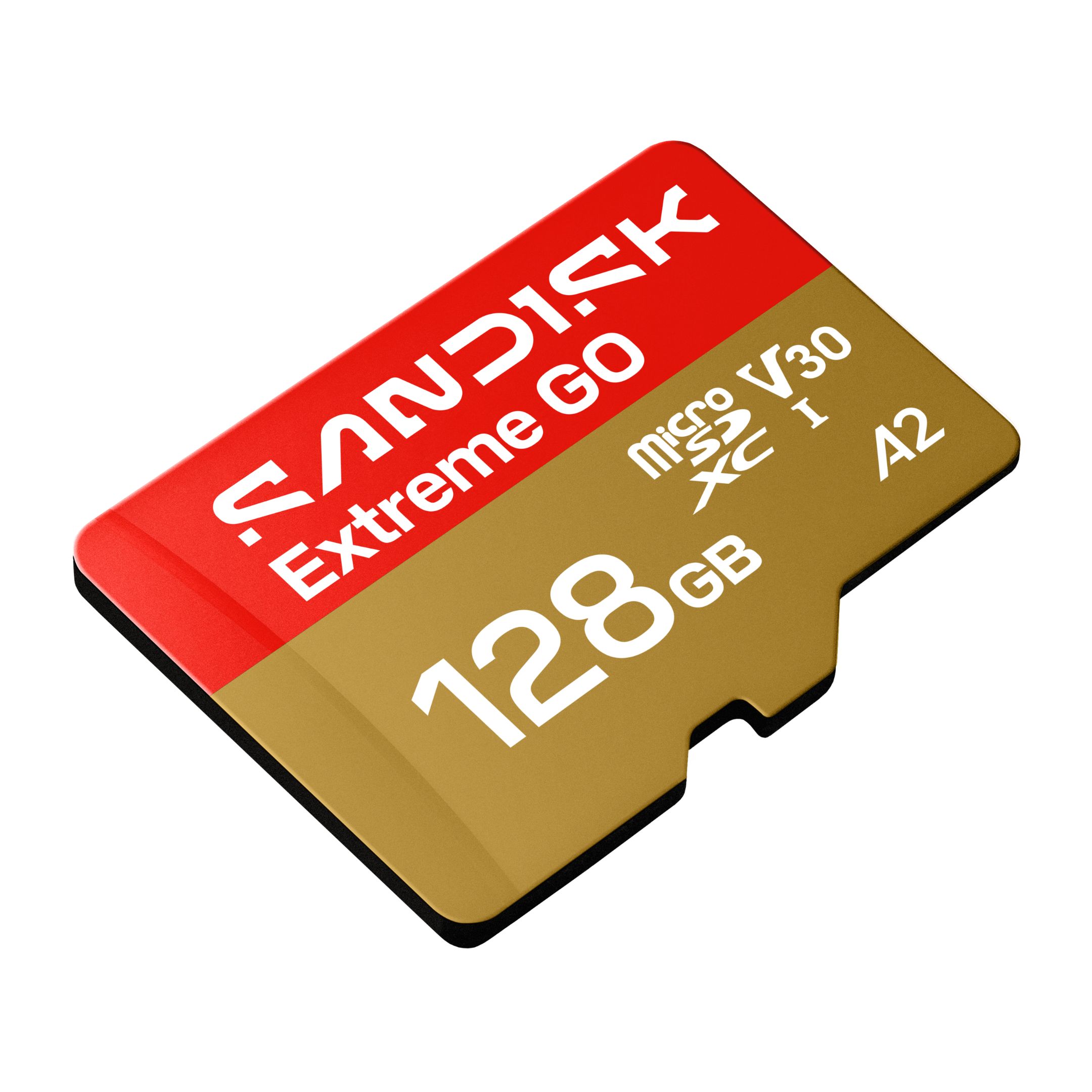 Karta pamięci SanDisk Extreme GO microSDXC, 128GB, 240/120MB/s, UHS-I, A2, V30