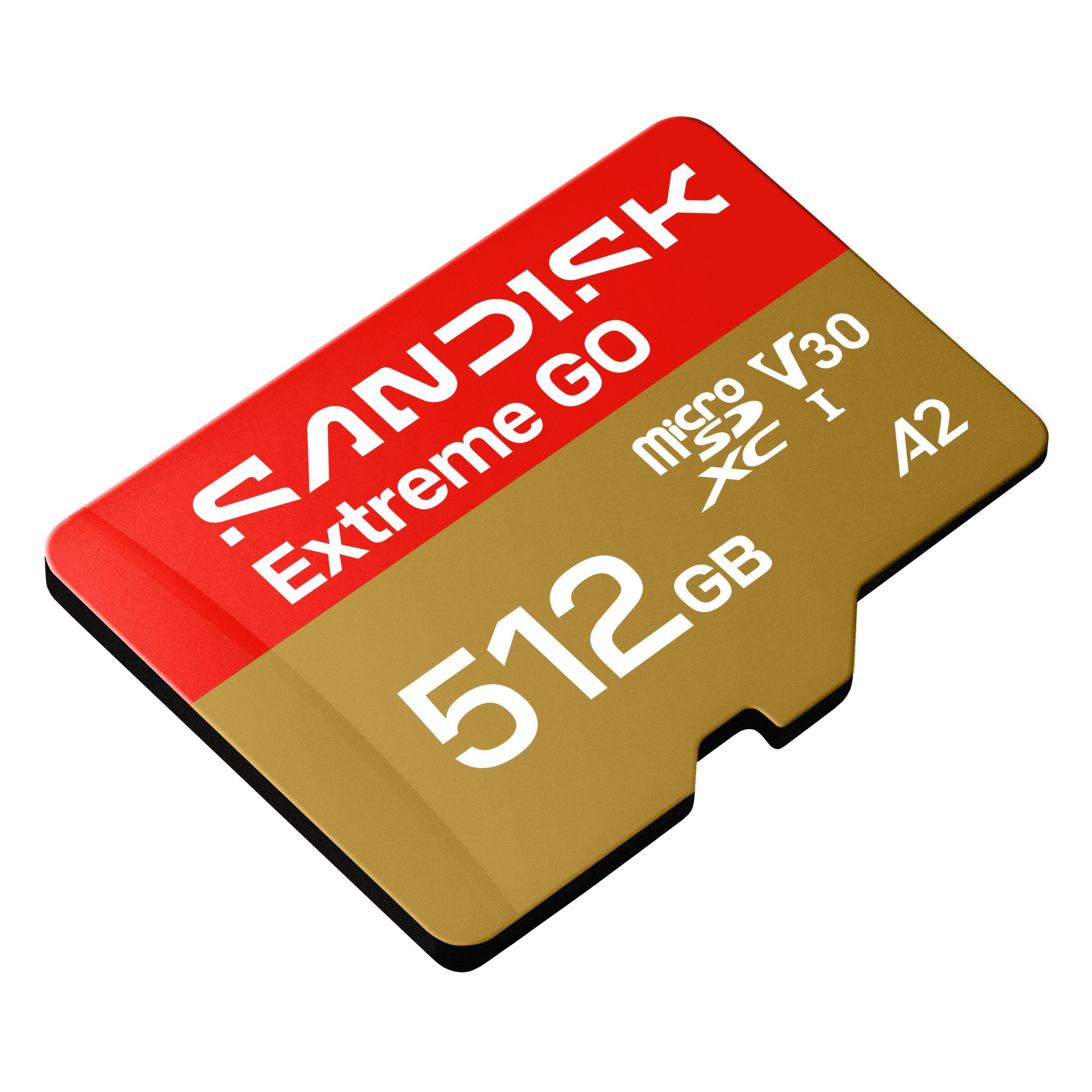 Karta pamięci SanDisk Extreme GO microSDXC 512GB, 240/160MB/s, UHS-I, A2, V30