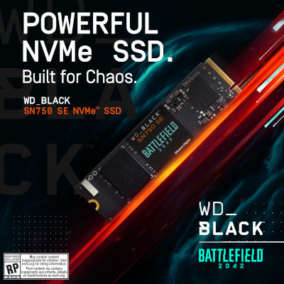 DYSK WD BLACK SN750SE NVMe SSD Battlefield 2042 Edition 500 MB