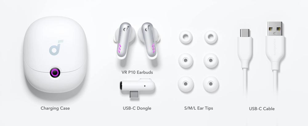 Słuchawki bezprzewodowe Soundcore Wireless VR P10 Białe