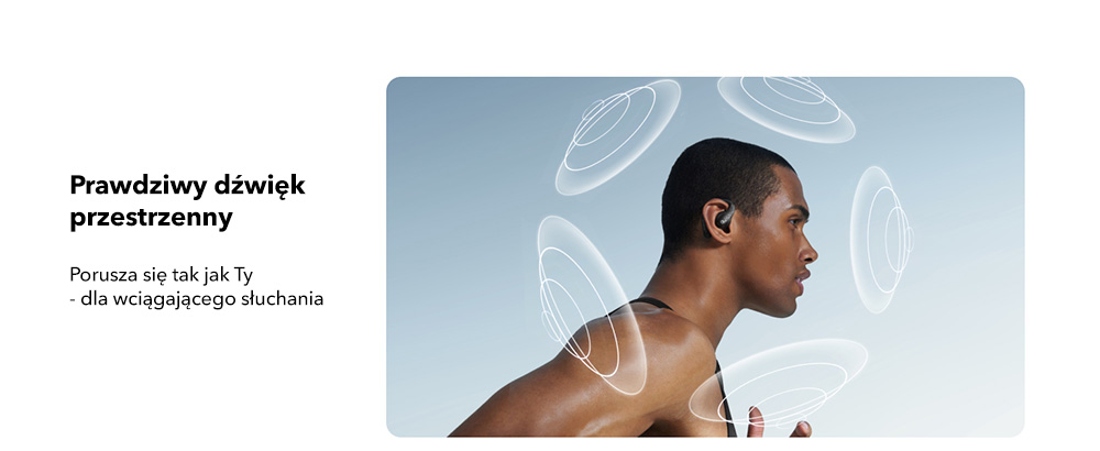 Słuchawki bezprzewodowe o otwartej konstrukcji Soundcore AeroFit Pro Czarne
