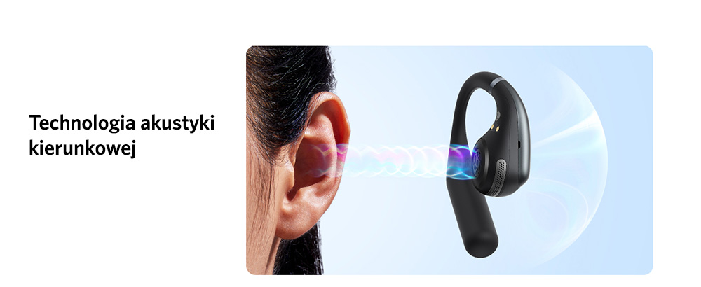 Słuchawki bezprzewodowe o otwartej konstrukcji Soundcore AeroFit Czarne