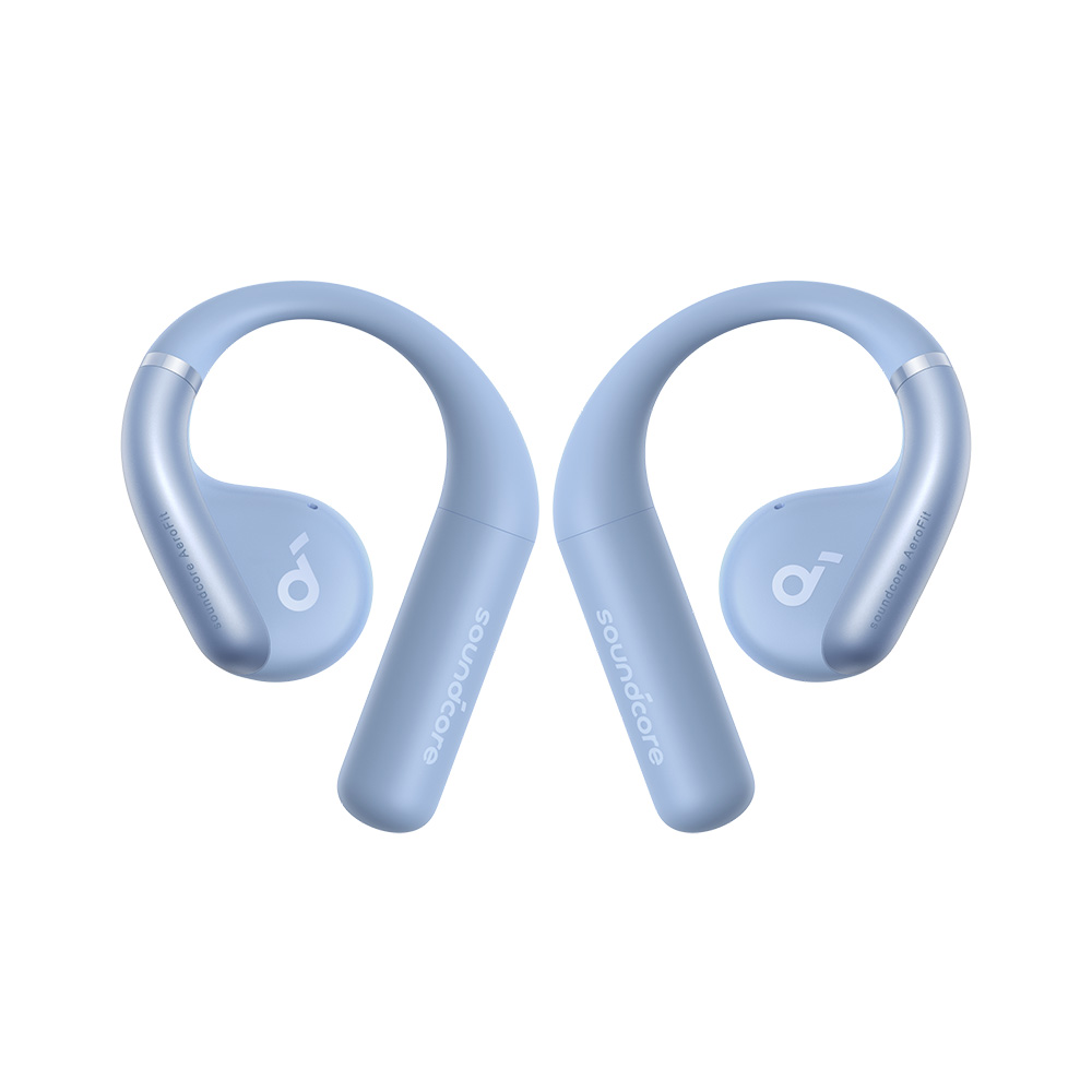 Słuchawki bezprzewodowe o otwartej konstrukcji Soundcore AeroFit Niebiesko- szare