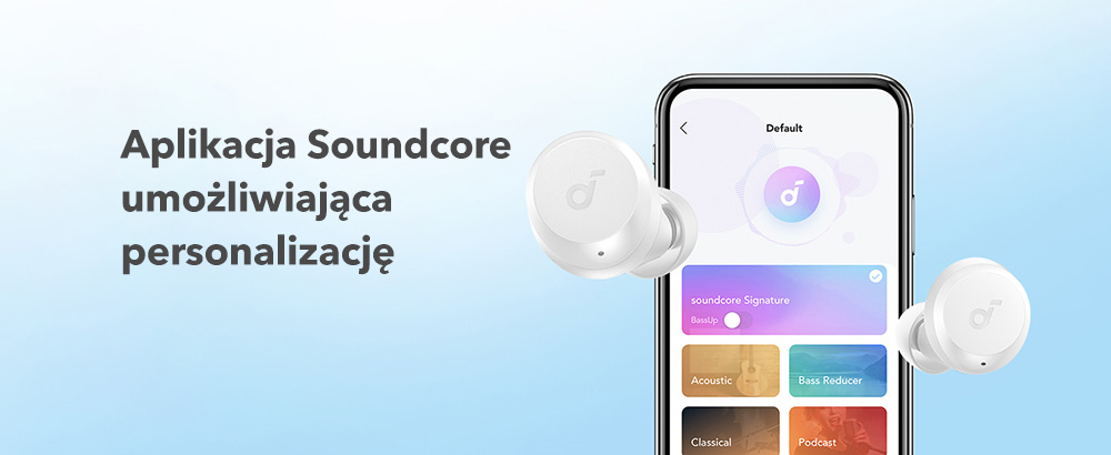 Słuchawki bezprzewodowe Soundcore A25i Białe