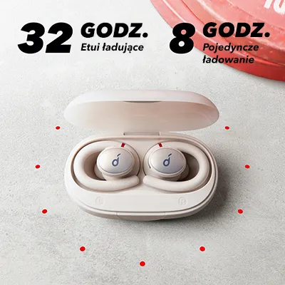 Słuchawki bezprzewodowe Soundcore Sport X10 Biały