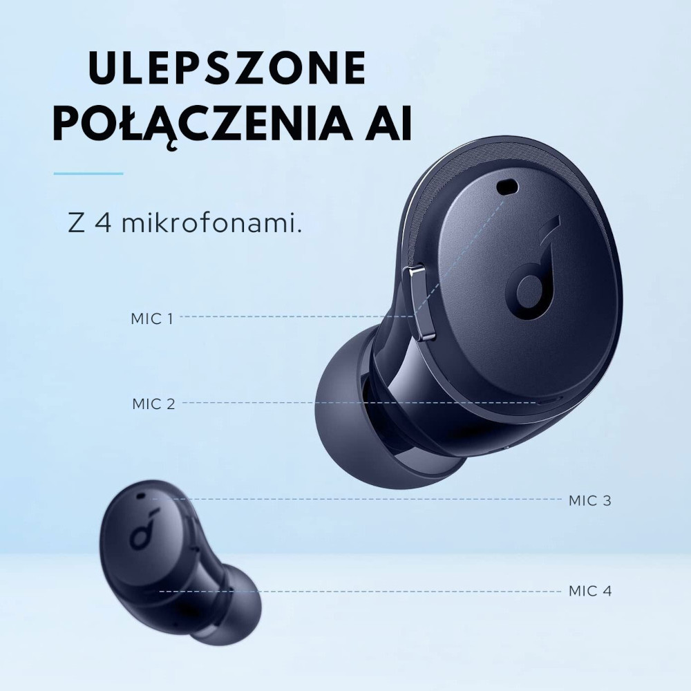 Słuchawki bezprzewodowe Soundcore Dot 3i v2 Niebieskie