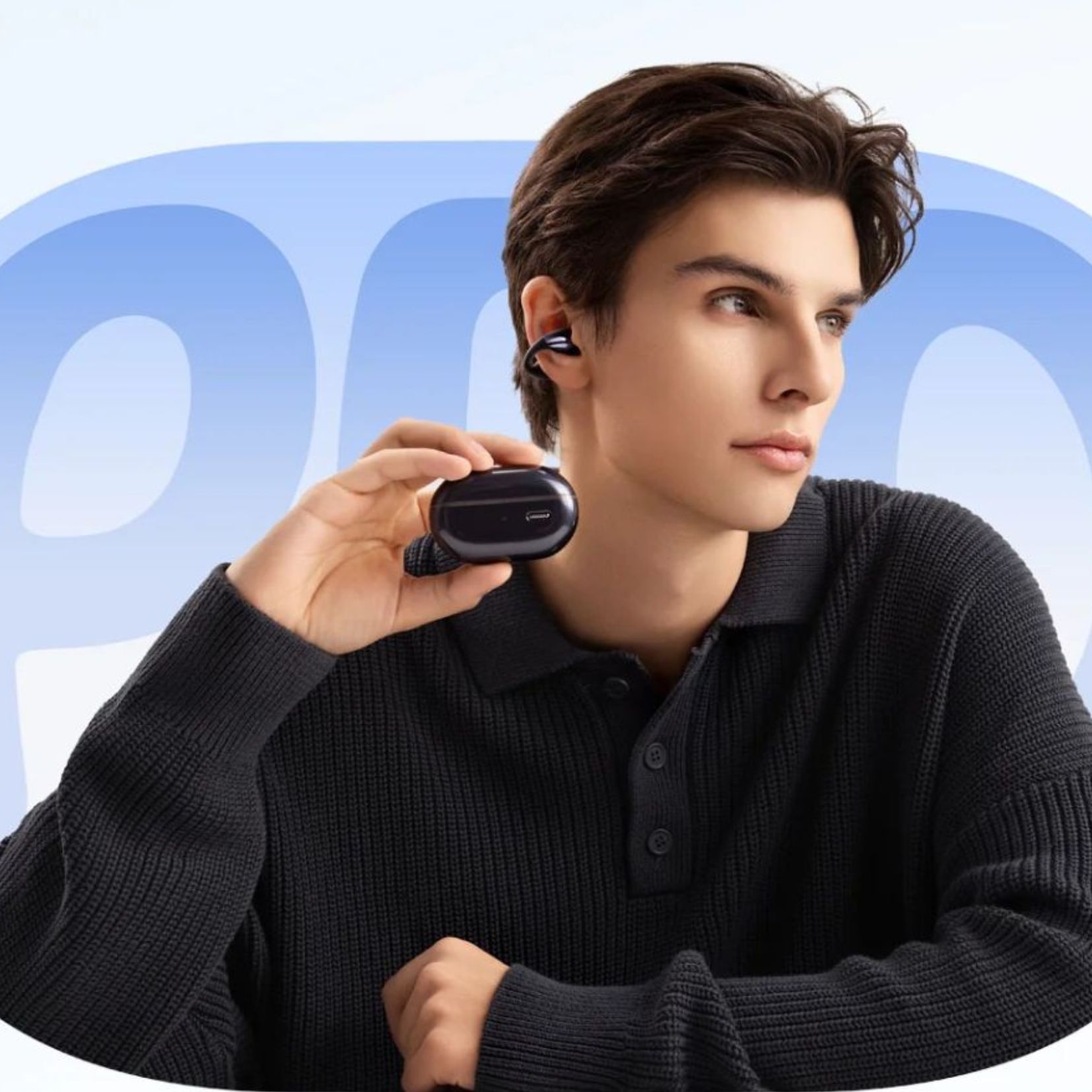 Słuchawki bezprzewodowe Soundpeats PearlClip Pro Beżowe