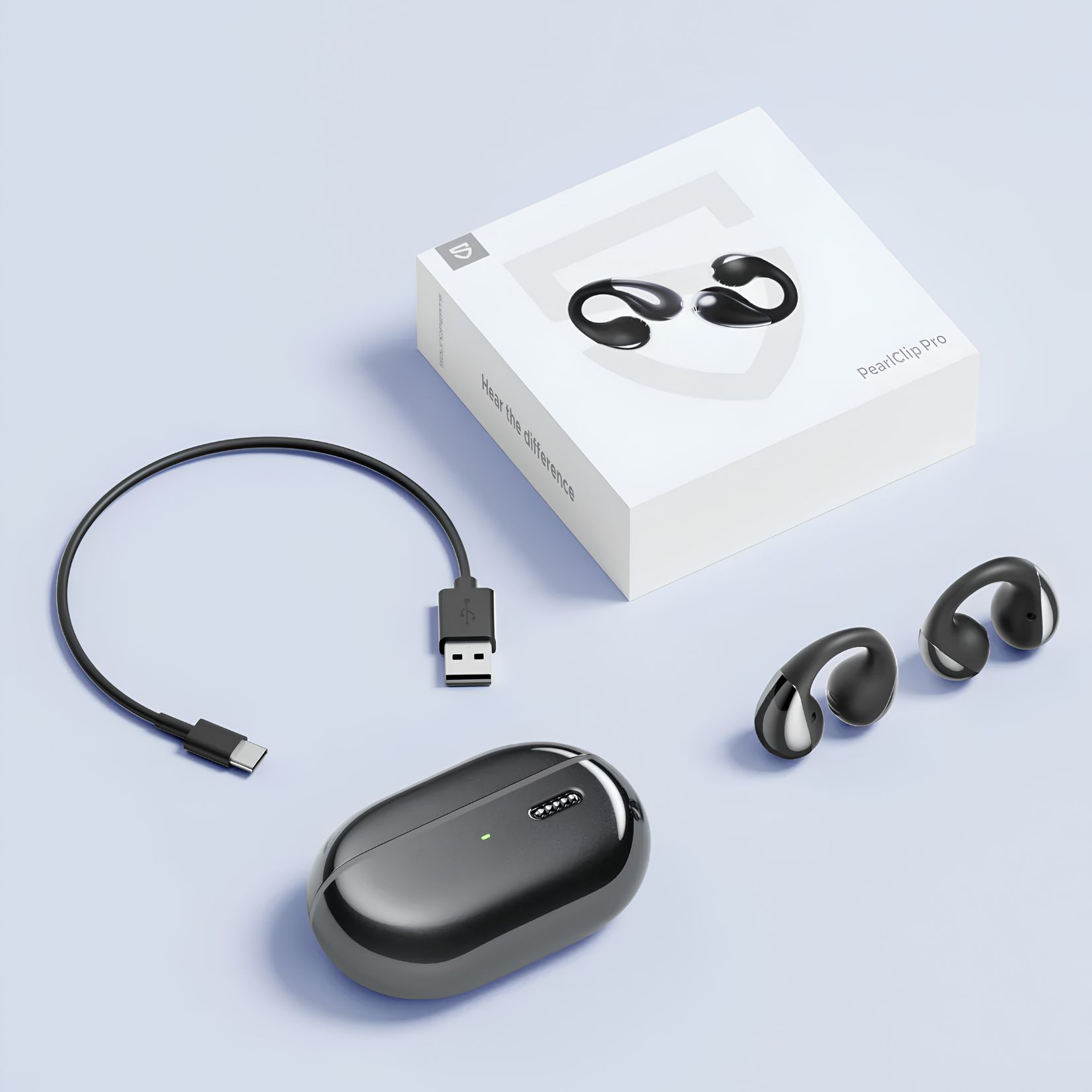 Słuchawki bezprzewodowe Soundpeats PearlClip Pro Fioletowe