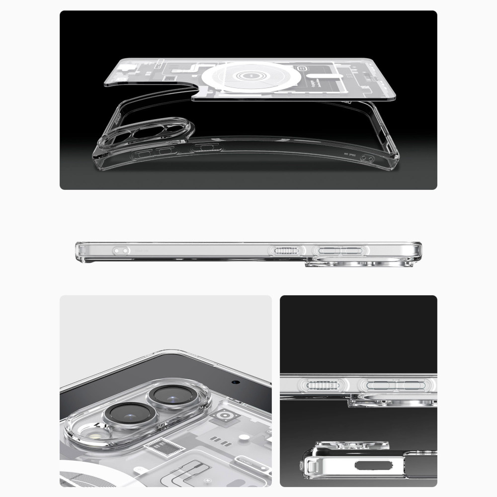 Etui Spigen Ultra Hybrid MagSafe Zero One White do Samsung Galaxy S25 Edge