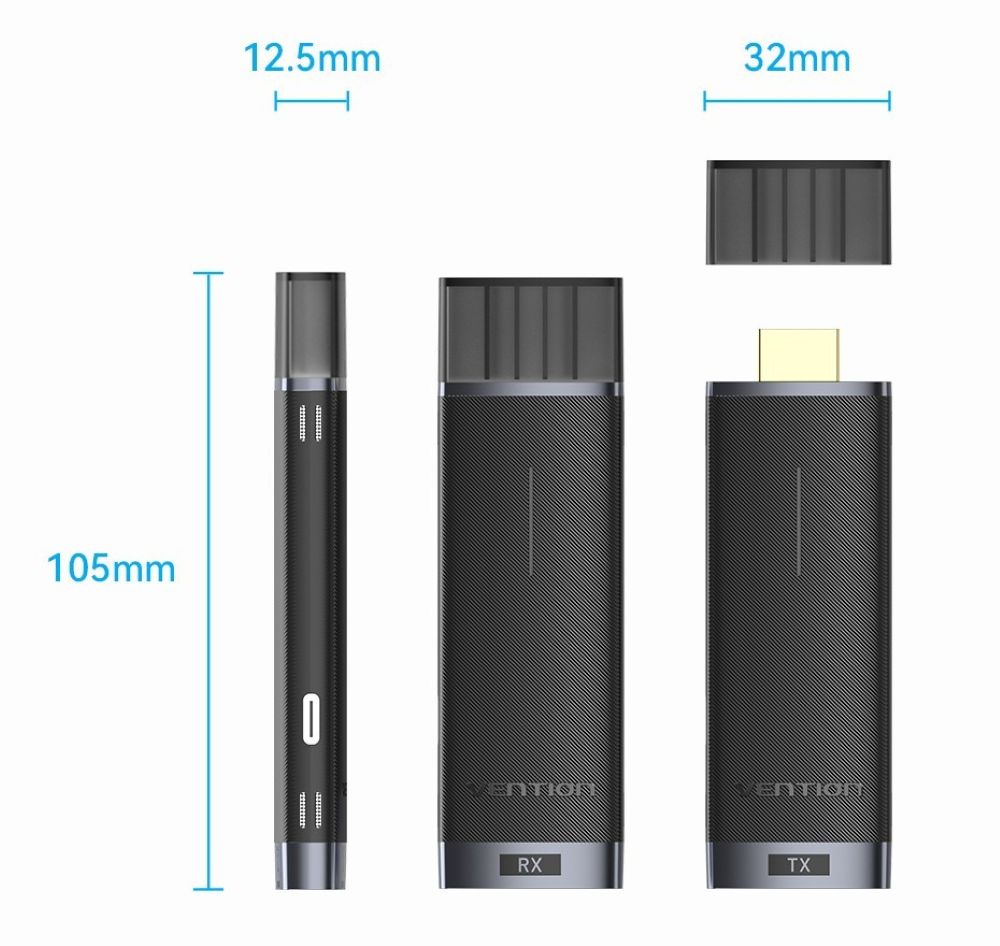 Bezprzewodowy transmiter HDMI Vention 5GHz 1080p 