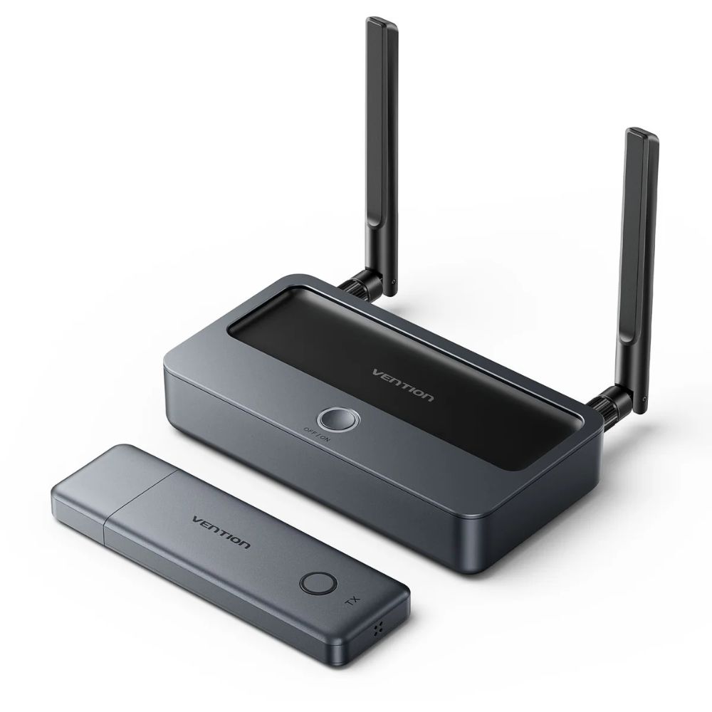 Bezprzewodowy nadajnik i odbiornik HDMI klasy korporacyjnej Vention zasieg 50m