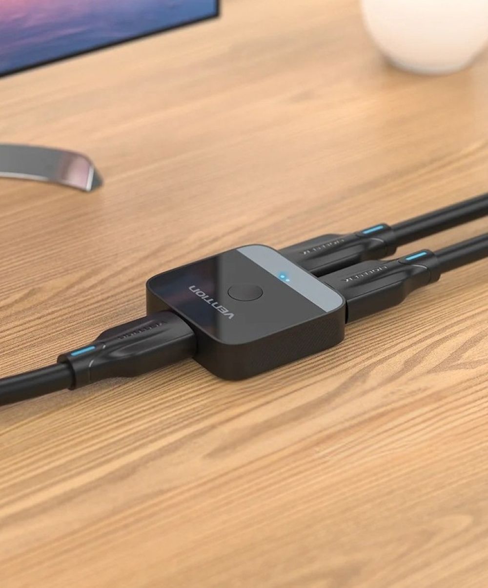 Dwukierunkowy przełącznik 2-portowy HDMI Vention 4K@60Hz