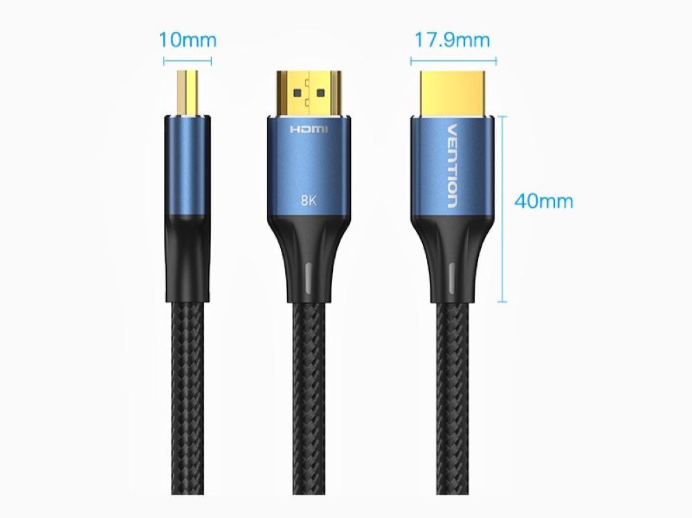 Kabel HDMI Vention 8K Ultra HD 48Gbps w oplocie 5m