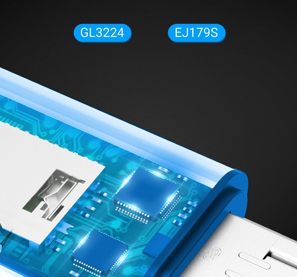 Czytnik kart SD / microSD Vention ze złączami USB 3.0 USB-C microSD szary