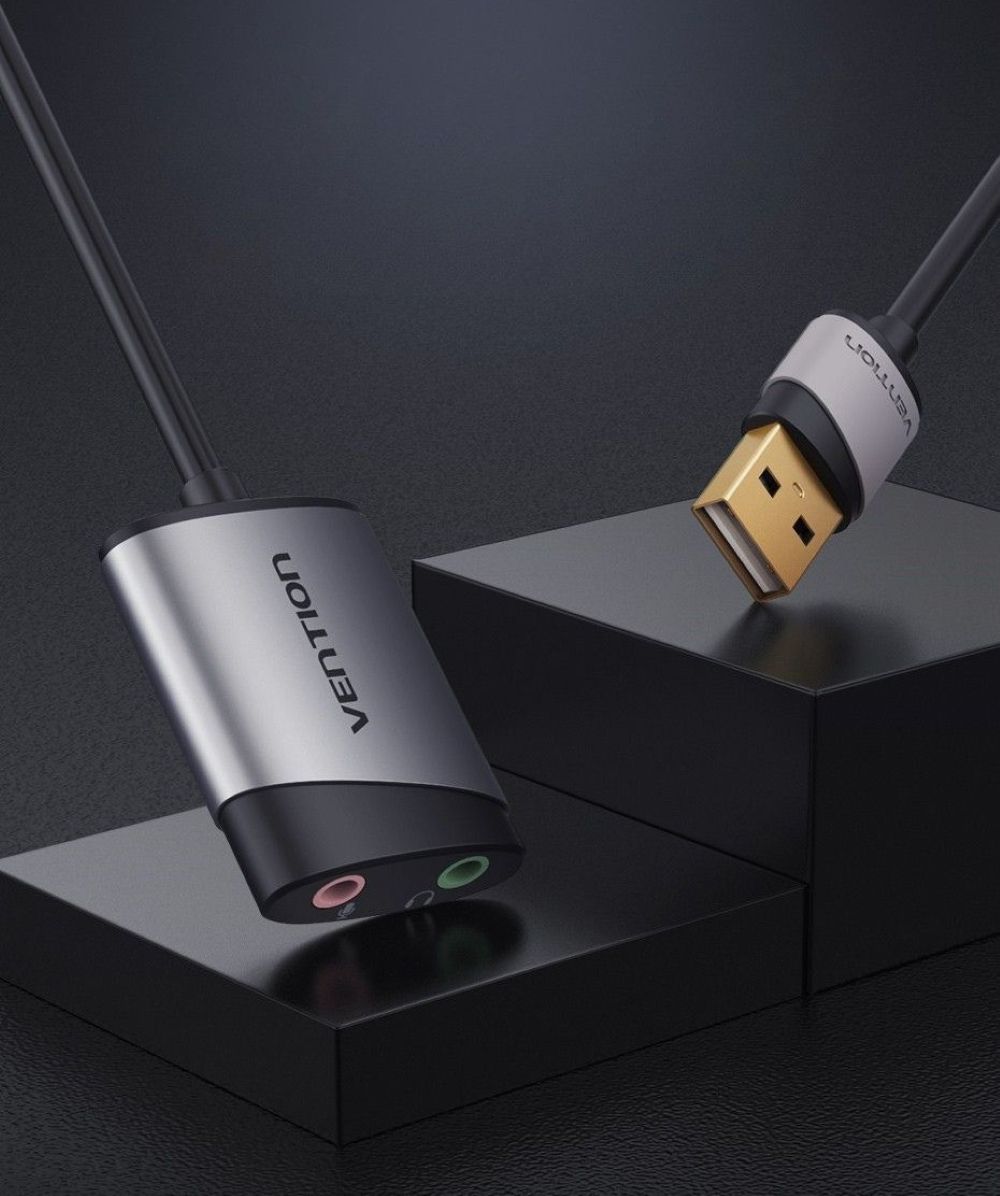 Zewnętrzna karta dźwiękowa USB Vention 0,15m