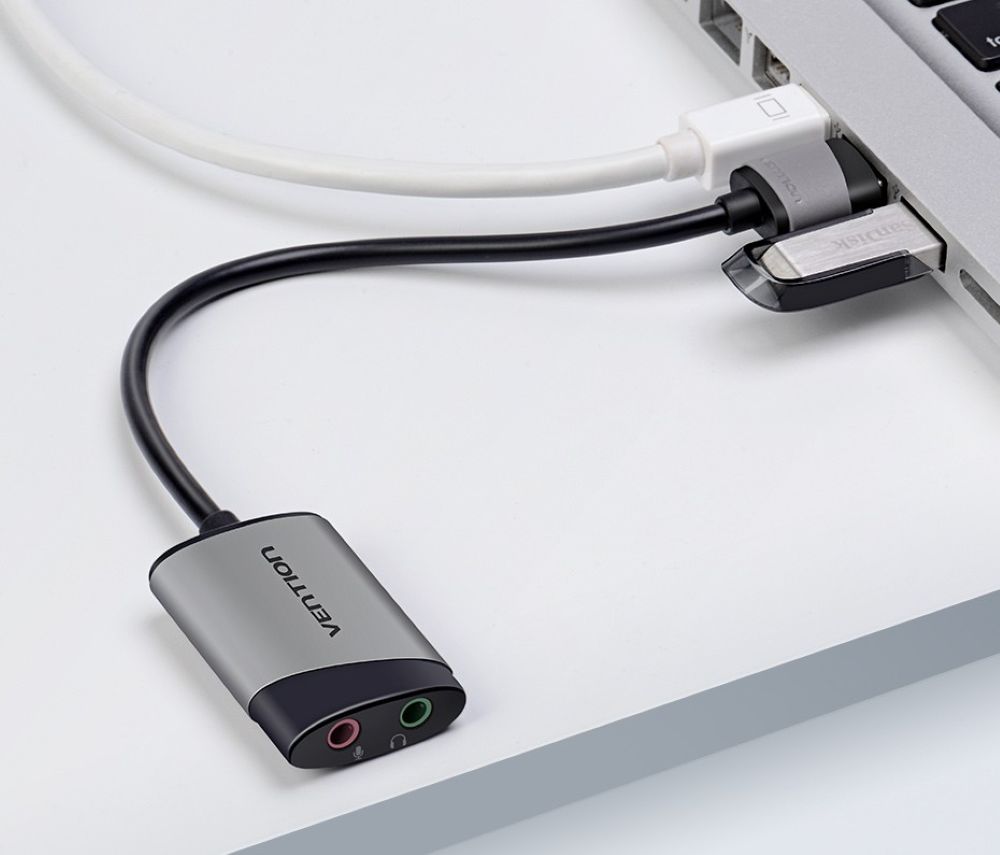 Zewnętrzna karta dźwiękowa USB Vention 0,15m