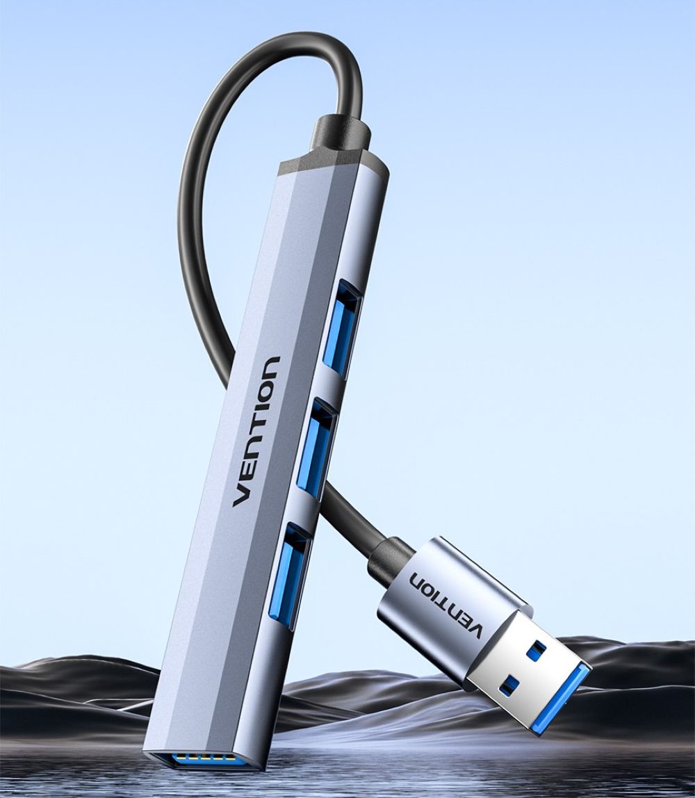 Mini Hub USB 3.0 Vention 4w1 0.15m