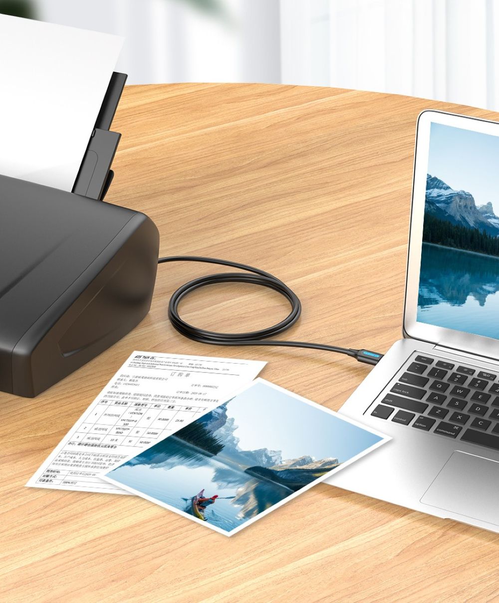 Kabel USB 2.0 USB-A do USB-B Vention 480Mbps 3m