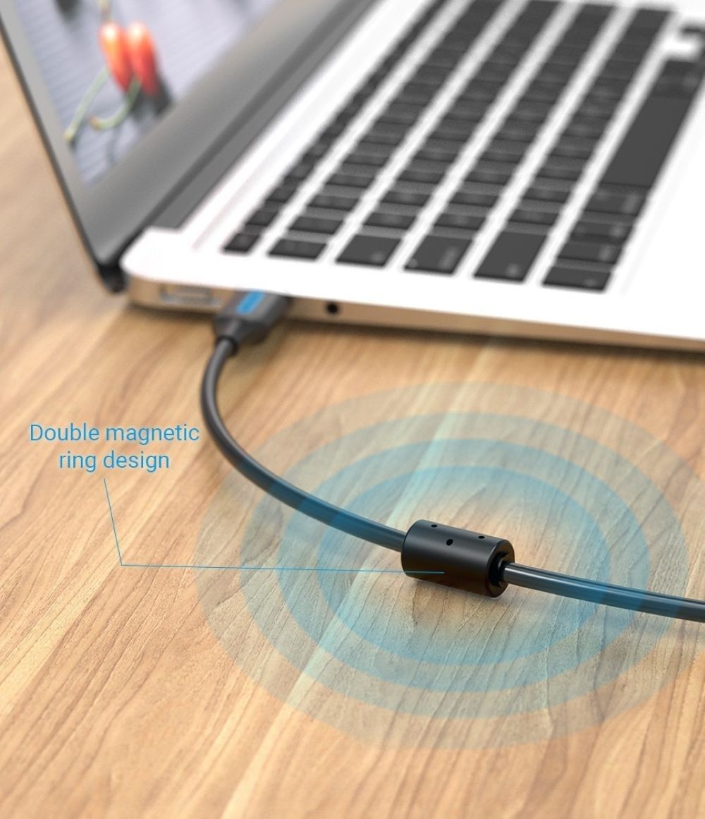 Kabel USB 2.0 USB-A do USB-B Vention 480Mbps 2m 