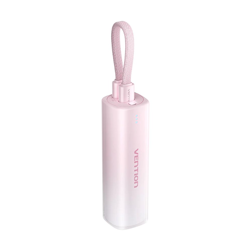Powerbank Vention 20W PD USB-C Lightning 5000 mAh różowy gradient