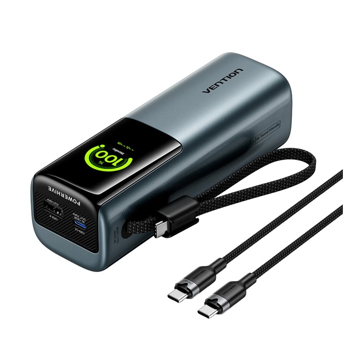 Powerbank Vention Powerhive Series 27000mAh 200W + kabel USB-C 240W