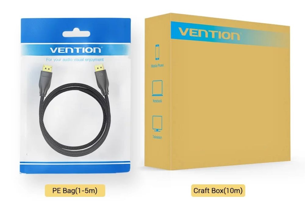 Kabel DisplayPort Vention 8K@60Hz 4K@144H 3m