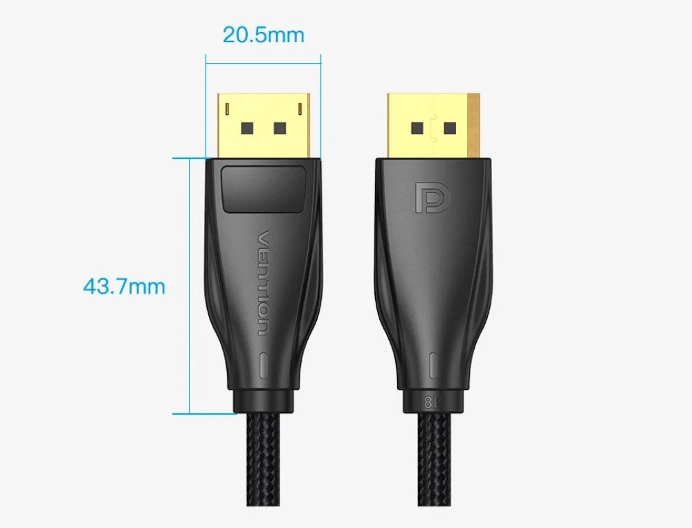 Kabel DisplayPort Vention 8K@60Hz 4K@144H 3m