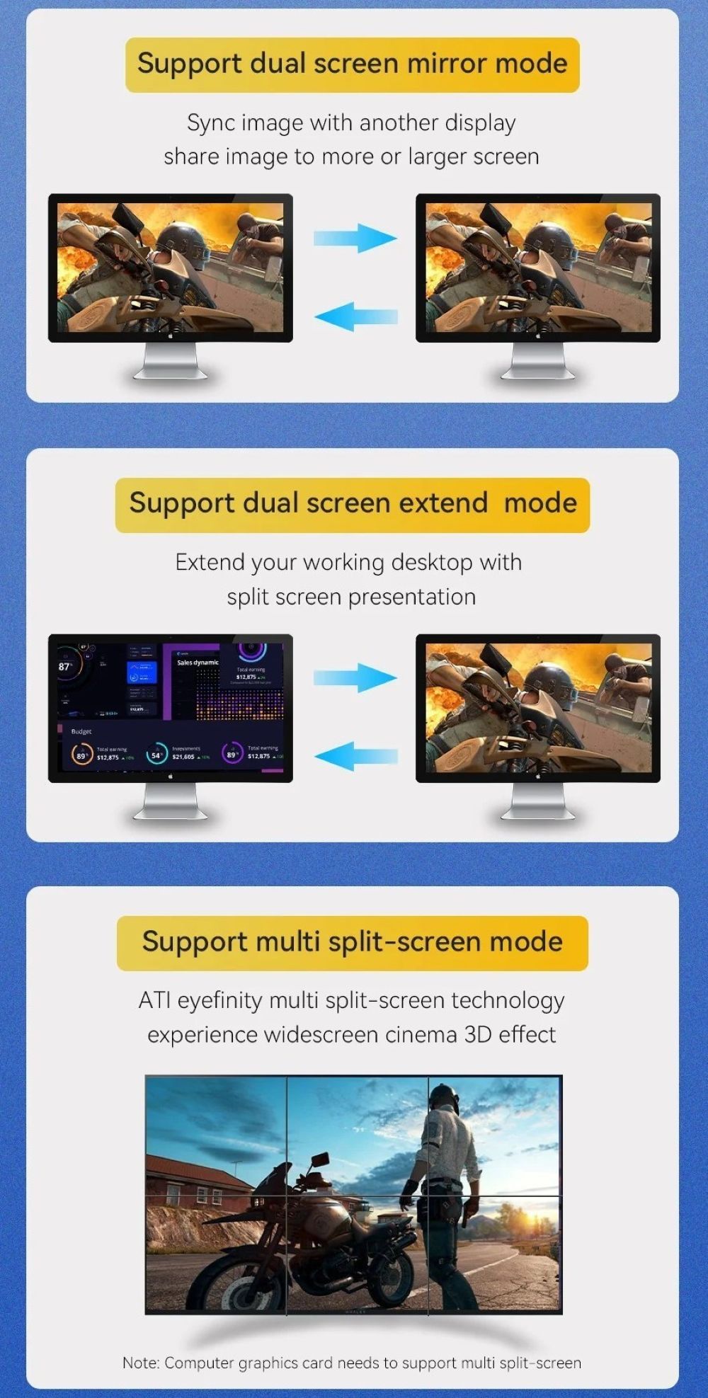 Kabel DisplayPort Vention 8K@60Hz 4K@144H 3m