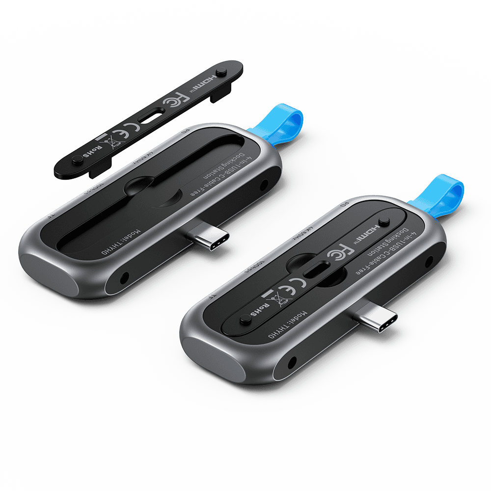Stacja dokująca Vention 4w1 USB-C 4K 60Hz 100W, PD, bez kabla