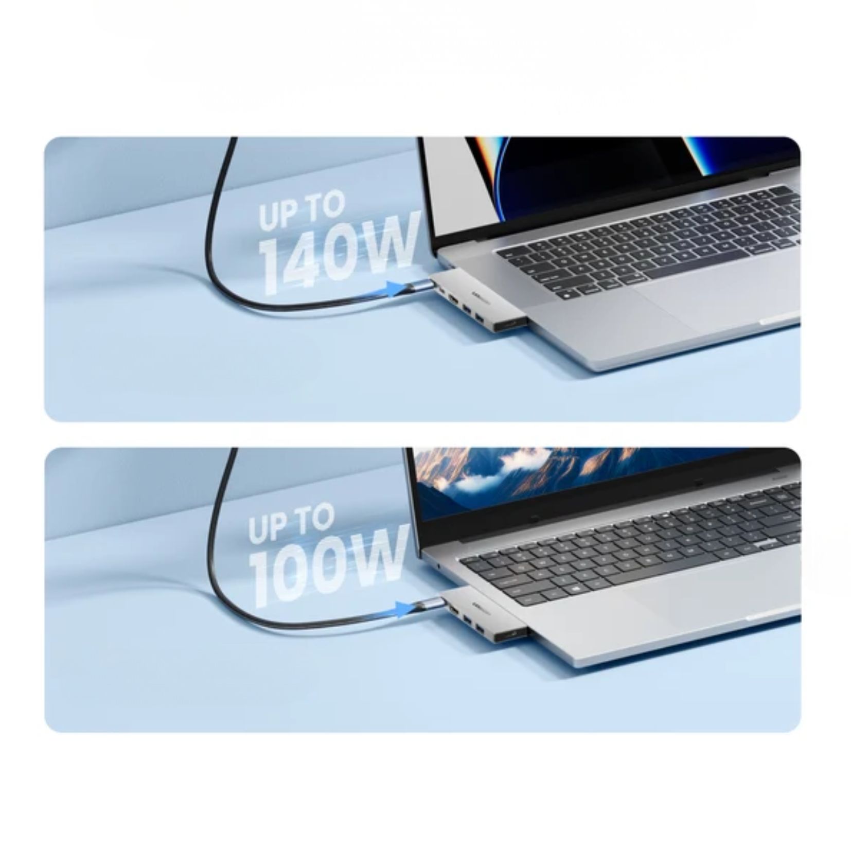 Stacja dokująca Vention 6 w 2 USB-C 8K@240Hz ThunderBolt USB-C 80Gbps 140W