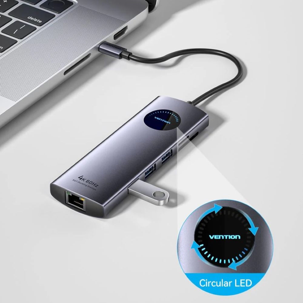 Stacja dokująca Vention 9w1 MST USB-C 4K 100W PD 5Gbps