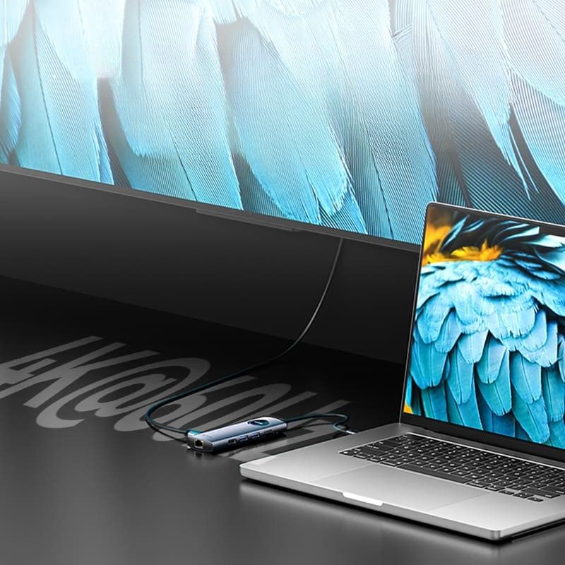 Stacja dokująca USB-C 10w1 Vention 8k 30hz 100w pd z wyświetlaczem led