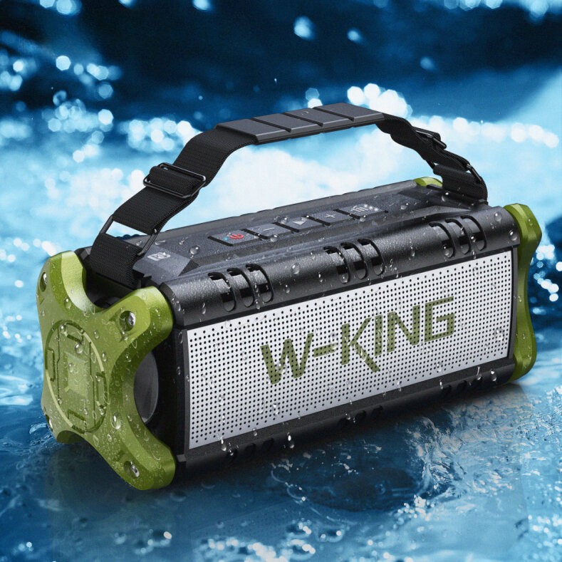 Przenośny głośnik bezprzewodowy W-King D8 zielony