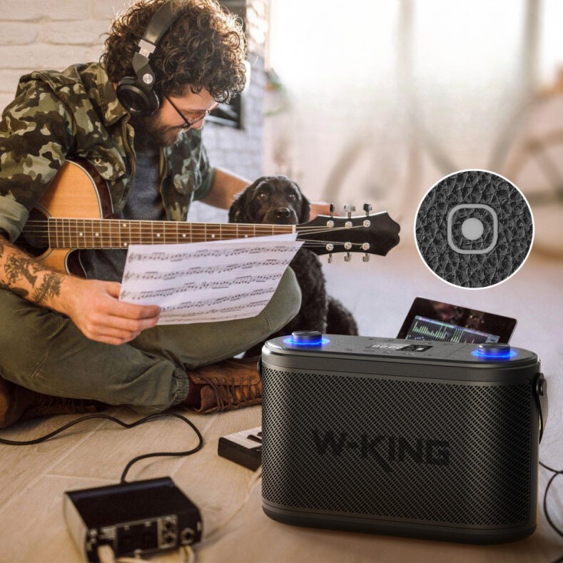 Przenośny głośnik bezprzewodowy W-King H10 Czarny